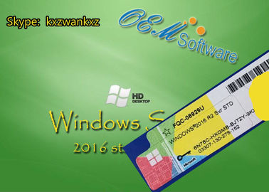 Llave sellada paquete del estándar de Windows Server 2016 de la caja del DVD del OEM