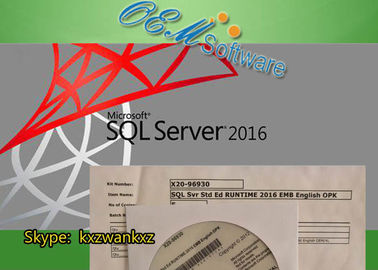 Tiempo de ejecución auténtico del SQL Server 2016 OPK Std Ed de Microsoft Emb 2016