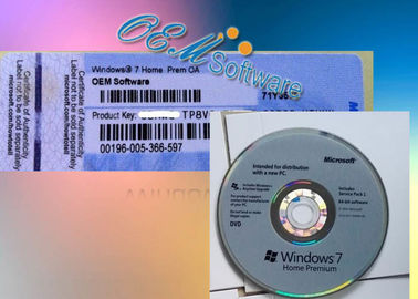 Etiqueta engomada original del Coa de Windows 7, Coa auténtico de Windows 7 Home Premium