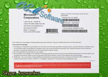 Pedazo R2 64 de Windows Server 2012 de la licencia del OEM R2 de Windows Server 2012 de la caja del DVD