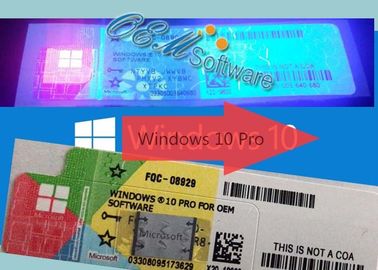 Llave profesional de la licencia de la etiqueta engomada 2PC Windows 10 del Coa para el ordenador portátil