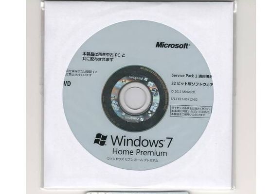 Microsoft 64 mordió el paquete profesional de la licencia de la caja de Windows 7 del DVD