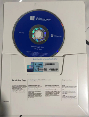 Llave de la activación de Microsoft Windows 11 con la etiqueta engomada del Coa del holograma
