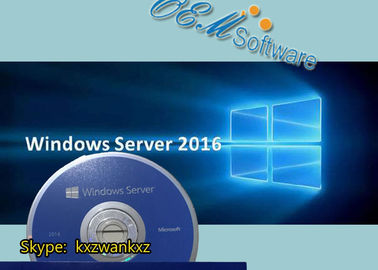 Llave sellada paquete 2016 del estándar de Windows Server 2016 de la caja del DVD del OEM del Std del servidor del triunfo