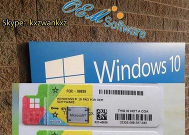 Fábrica profesional de la etiqueta del DVD del área de Windows 10 de la etiqueta engomada global del Coa sellada