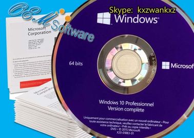 Lengua inglesa del paquete de Windows 10 de la activación del hogar del OEM de la llave de la caja en línea del DVD