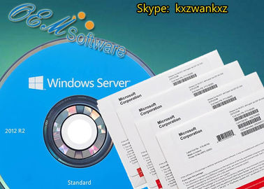 64 llave al por menor estándar del producto del OEM del DVD de la caja de Windows Server 2012 de los pedazos R2