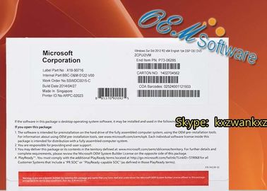 Licencia dominante al por menor estándar de la llave del producto del paquete del OEM de la caja del DVD R2 de Windows Server 2012