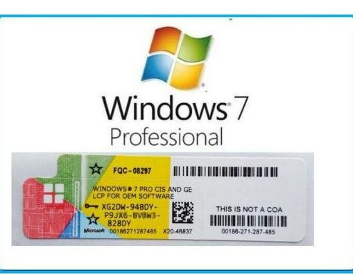 Favorable etiqueta engomada dominante auténtica del Coa de Windows 7 de la mejora del OEM de Windows 7