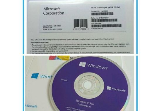 Caja en línea del DVD del triunfo 10 de la activación de la llave de Windows 10 del favorable paquete al por menor del OEM