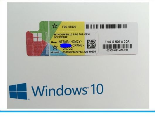 Caja casera del DVD de la activación de Windows 10 del favorable paquete en línea del OEM