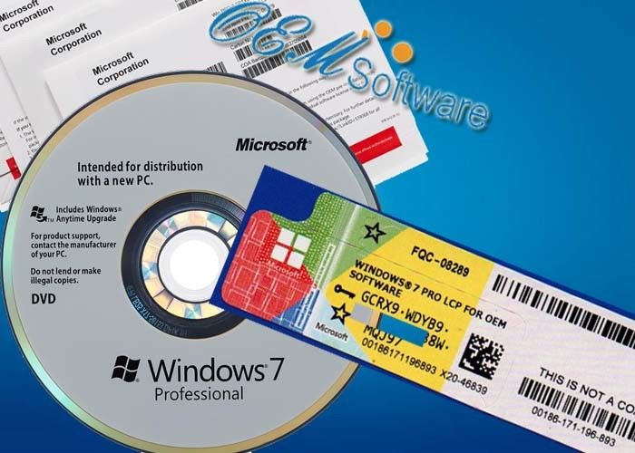 Llave profesional de la activación de la licencia del OEM de la caja Win7 de Windows 7 del software favorable